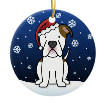 Kawaii Cartoon American Bulldog Christmas Christmas Tree Ornaments