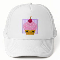 Kawaii Cherry Cupcake Apparel Mesh Hat