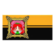 Kawaii Chibi Tomato Fairy Photo Card Template