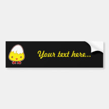 Kawaii chick bumper stickers