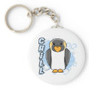 Kawaii Chill Penguin Keychain