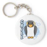 Kawaii Chill Penguin Keychain