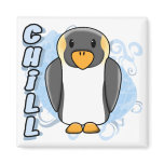 Kawaii Chill Penguin Magnet