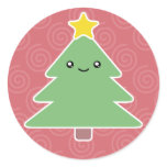 Kawaii Christmas Tree Holiday Stickers