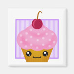 Kawaii Cupcake Cherry Magnet