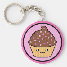 Kawaii Cupcake Chocolate Frosting Key Chains