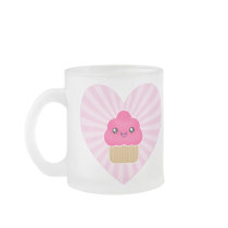 Kawaii Cupcake Heart Mug