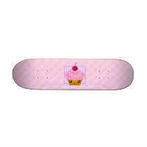Kawaii Cupcake Skateboard Deck