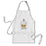 Kawaii Cupcake with Pink Sugar Skull and Cherry Apron