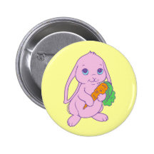 Kawaii Cute Cartoon Bunny Rabbit Carrot Pin