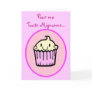 Kawaii Cute Cupcake French Birthday Card