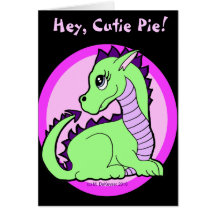 Kawaii Cute Dragon Birthday Card