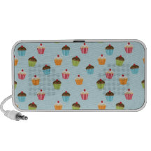 Kawaii cute girly cupcake cupcakes foodie pattern notebook speakers