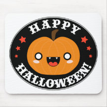 Kawaii Cute Halloween Pumpkin Mousepad