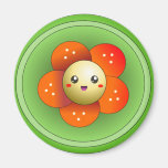Kawaii Cute Happy Flower Magnet