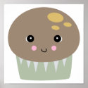 kawaii cute muffin posters