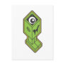 Kawaii cute vampire robot post card