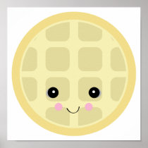 kawaii cute waffle posters
