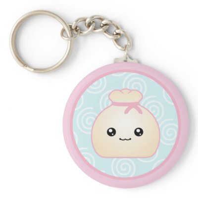 Kawaii Dumpling Keychain by megakawaii