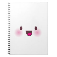 Kawaii face notebooks