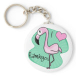 Kawaii Flamingo Keychain