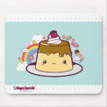 Kawaii Flan mousepads