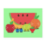 Kawaii Fruit Group Postcards