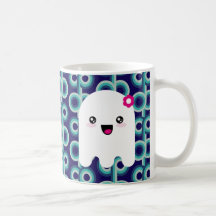 Kawaii ghost coffee mug