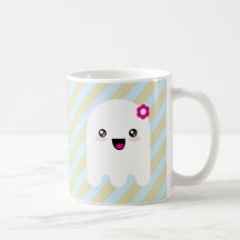 Kawaii ghost coffee mug