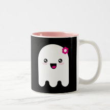 Kawaii ghost mugs