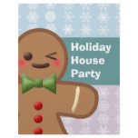 Kawaii Gingerbread Man & Snowflakes flyers