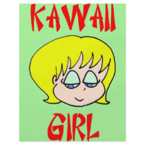 kawaii girl blonde flyers