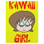 kawaii girl brown flyers