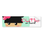 kawaii girl car bumber sticker bumper stickers