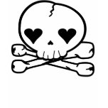 Kawaii Goth Skull t-shirts