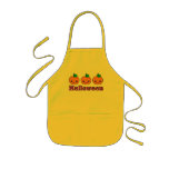 Kawaii Halloween Pumpkins Kids Apron