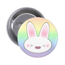 KAWAII HAPPY BUNNY BUTTON