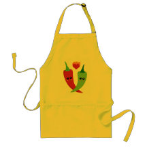 Kawaii Hot Pepper Aprons