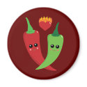 Kawaii Hot Pepper magnets