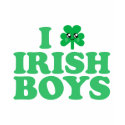 KAWAII I LOVE IRISH BOYS SHAMROCK HEART LUCK IRISH t-shirts