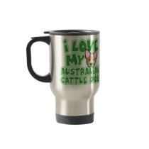 Kawaii I Love My Australian Cattle Dog (Red) Coffee Mugs