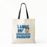 Kawaii I Love My Norwegian Buhund Bag