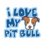 Kawaii I Love My Pit Bull Women's t-shirts