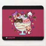 Kawaii Ice Cream Attacked! mousepads