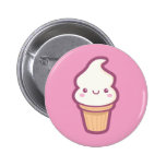 Kawaii Ice Cream Cone Button