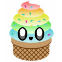 KAWAII ICE CREAM RAINBOW CONE SWEET DELICIOUS YAY t-shirts