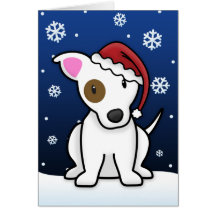 Kawaii Jack Russell Christmas Card
