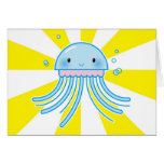 Kawaii jellyfish cards