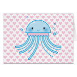 Kawaii jellyfish cards