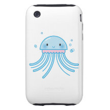 Kawaii jellyfish iPhone 3 tough covers